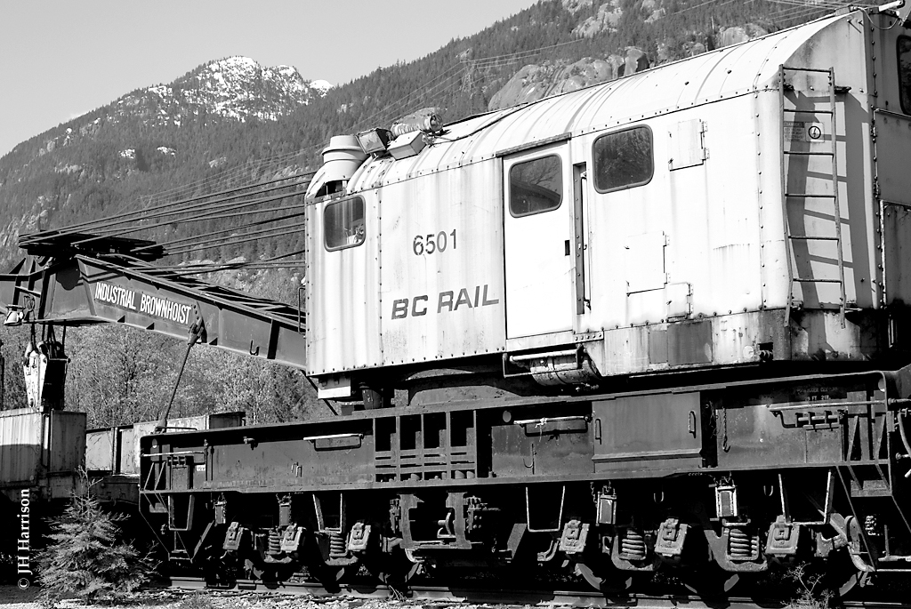 BCR 6501, a 150 ton Industrial Brownhoist Blt. in 1957 and shown here at the West Coast Railway Association in 2009.