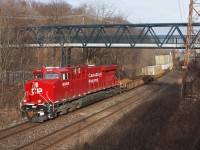 <b>CP 113</b> highballs thru Rosedale with a new GEVO leading.