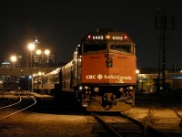 VIA 6403 sits quietly at the VIA Station in Windsor, waiting its next journey to Montréal.