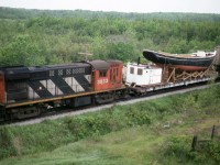 CN 307's 4th loco still sporting her winterization hatch.