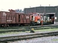 5306 hooked on the test car after a repair.