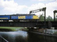 VIA 57 passing the Canal Lachine on its way to Toronto. 