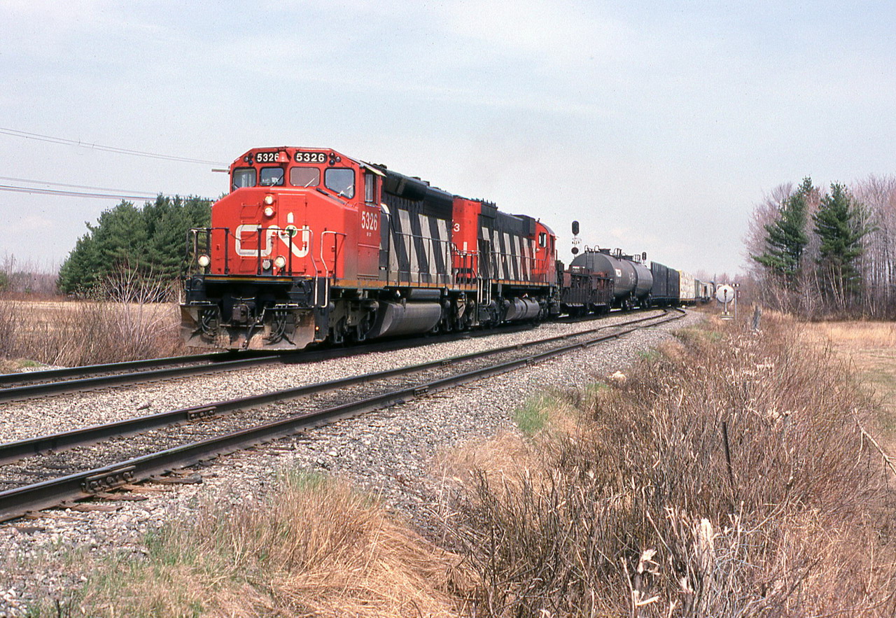 CN B.307 begins the downgrade at c 50 mph.