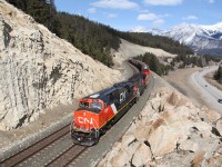 CN M303 from Toronto to Prince George heads westbound towards Jasper