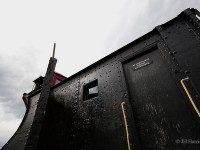 CP Service Snowplow 401027, Blt. in 1927, and shown here on a rather dark and gloomy gothic feeling day at the Revelstoke Railway Museum in 2010.