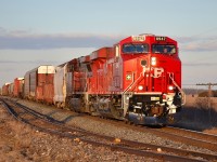 CP 441 led by 8947 heads westbound past the setoff siding at Jeannette. mp 75.6