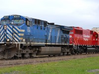 CP 235 led by CEFX 1006 has freshly rebuilt ex SOO 6054 now renumbered 6254 trailing on its maiden voyage