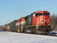 CN M302 departs Hornepayne onto the Ruel Sub