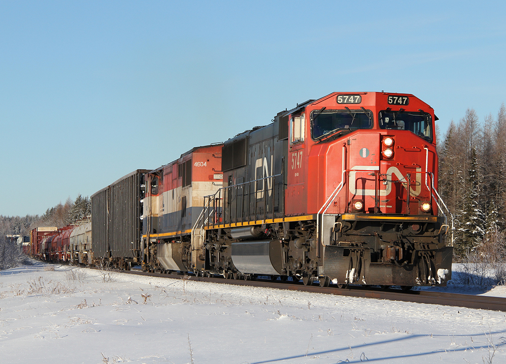 CN M302 departs Hornepayne onto the Ruel Sub