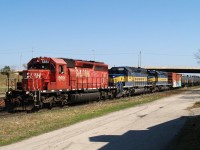 CP 615 by Galt @ 13:32 with StL&H 5651 - ICE 6448 - ICE 6414 and 79 cars.