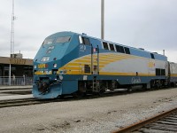 VIA 919 sits next to the soon to be former VIA Rail Station after bringing in train #73 from Toronto.