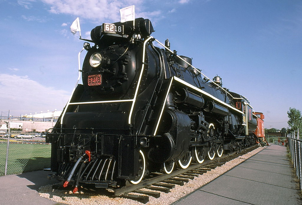 CN 6218 in a park in Fort Erie.