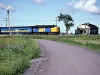 VIA 20 with 6790 approaches the bridge at a good clip.