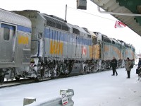 VIA 15 1 hour late thus making it "snappable".6443 in the middle.