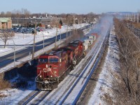 CP 8545 with intermodal train.
