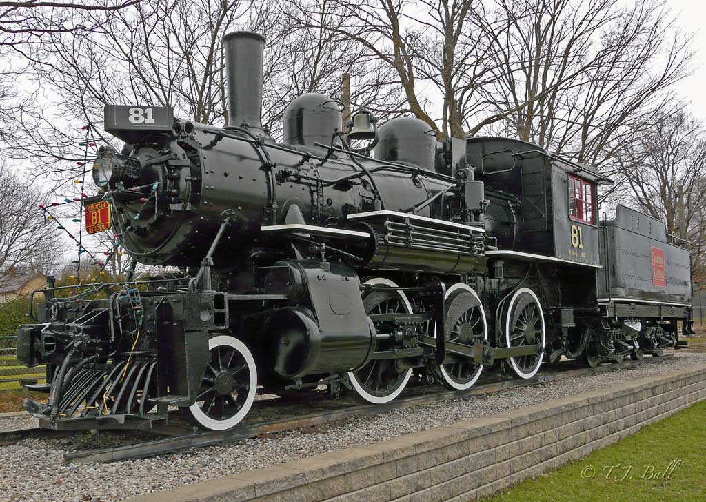 CN 81 on display in Palmerston, Ont.