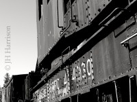 CP 414330, an Industrial Works 150 ton crane built in 1913 and shown here idle and in storage at the WCRA in Squamish, B.C.  