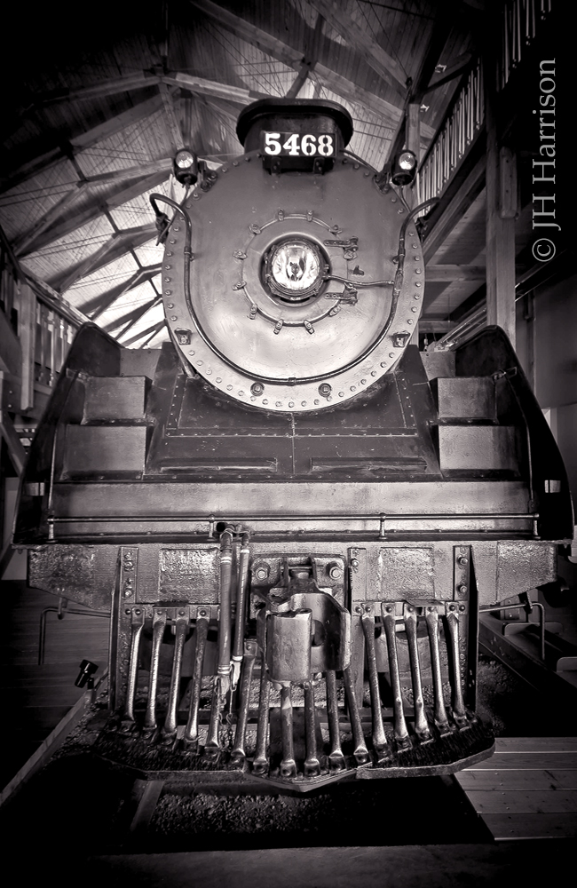 CP 5468, a class P2k MLW 2-8-2 Blt. in 1948. On display at the Revelstoke Rlwy. Museum