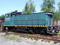 RPRX 2003 sits in the yard at EXPO Rail.  This is the newest locomotive that they have on site.  I don't know why it is here, so if anyone does know please let me know.