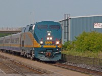 VIA 65 flies through Brockville nonstop on the south track.