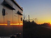 Waiting for the morning train in Scarborough.