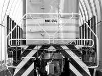 The CP 6503, MLW S3 switcher in new paint and under cover at the West Coast Rlwy. Heritage Park in Squamish, B.C. Version 2