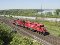 3111 leads CP 541 north to Guelph Junction, on its way to London.