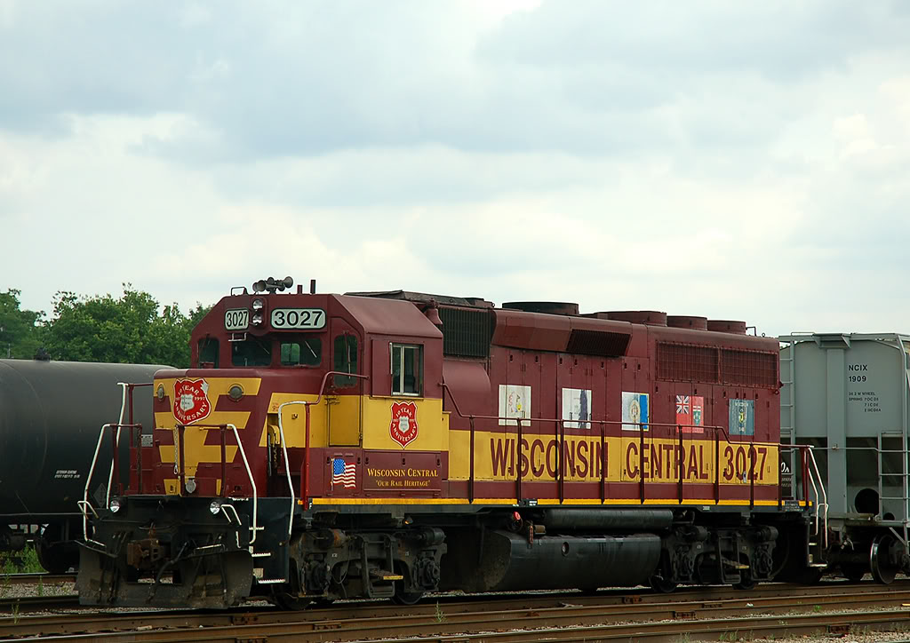 WC 3027 parked at the west end of Brantford Yard