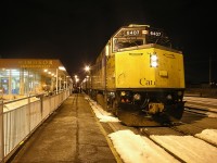 VIA 6407 just arrived into Windsor (Walkerville) Station, on train #75.