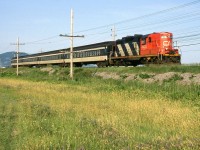 The last year of the old suburb train Montreal-St-Hilaire seen here at st-Bruno,unfortunaly the poles and wires spoil it a bit.