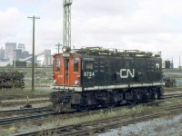 CN 6724 resting in the yard.