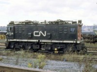 CN 6724 resting in the yard .
