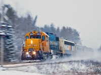 Another zoom-pan of ON 1800 leading 698, this time in winter.