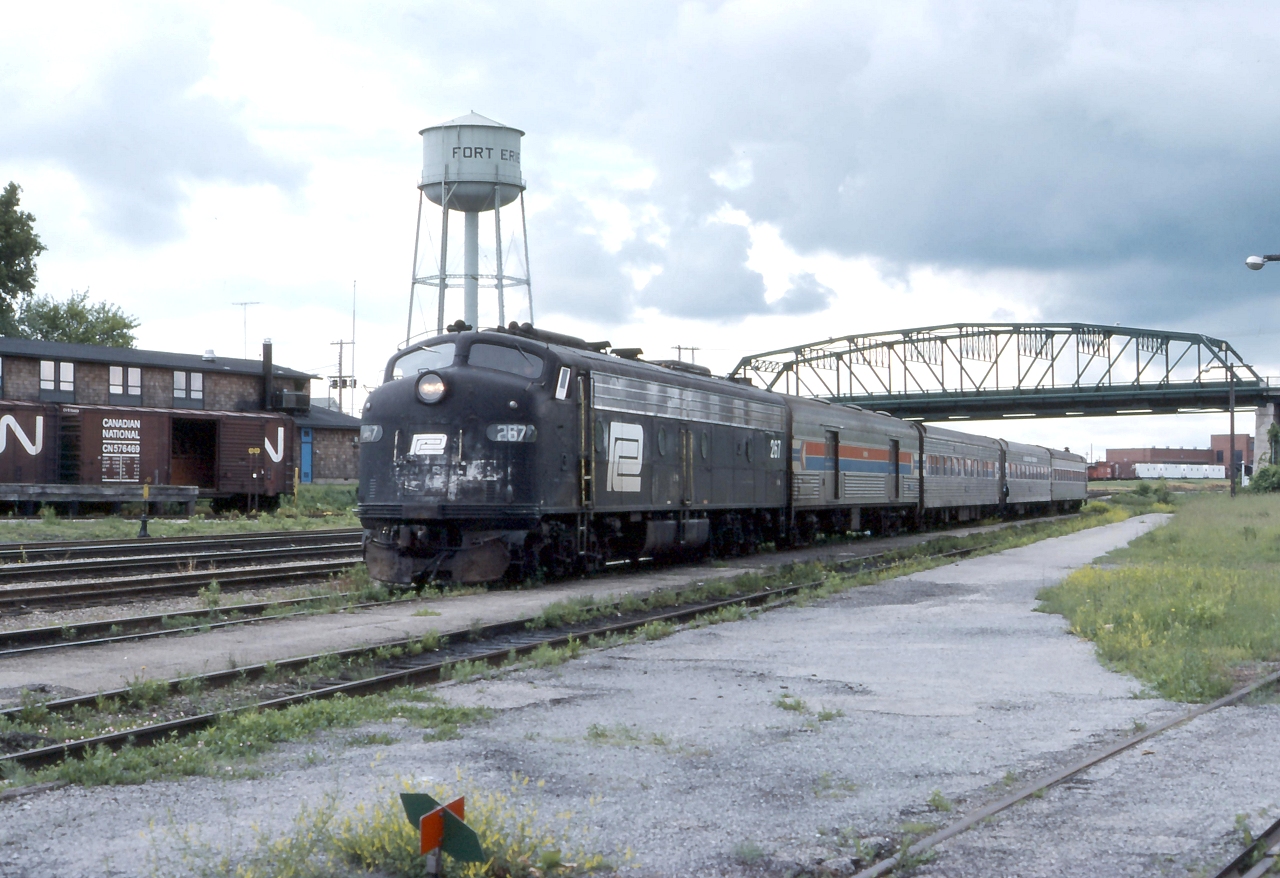 Amtrak train #64 The Niagara Rainbow arrives at Fort Erie