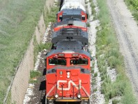 CN 501, a daily Sarnia to Port Huron, MI transfer departs Sarnia.