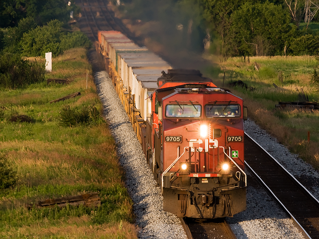 Climbing out of the Hornby Dip at sunrise.