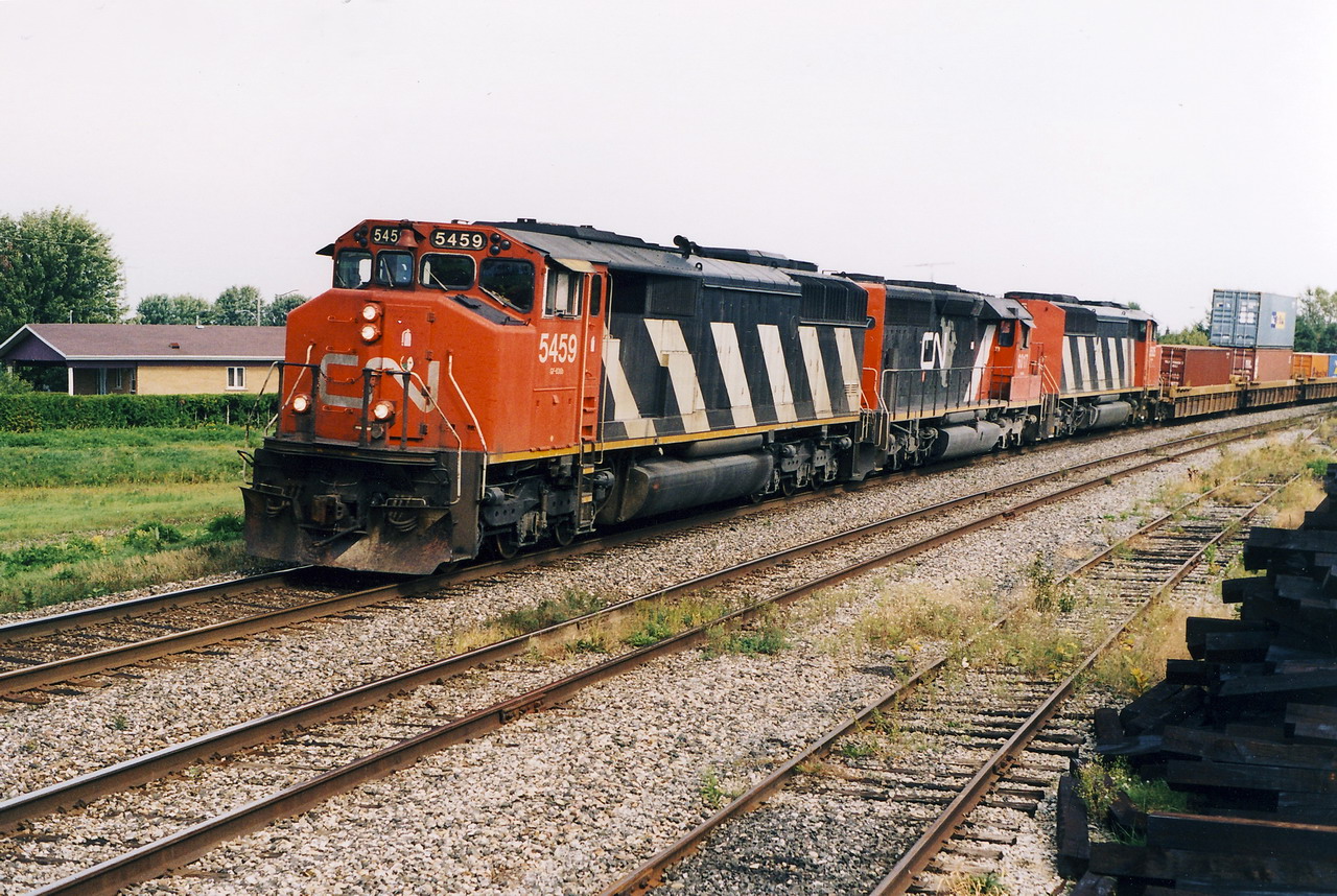 CN 137 from Halifax has already 700 miles on his trip done hier.