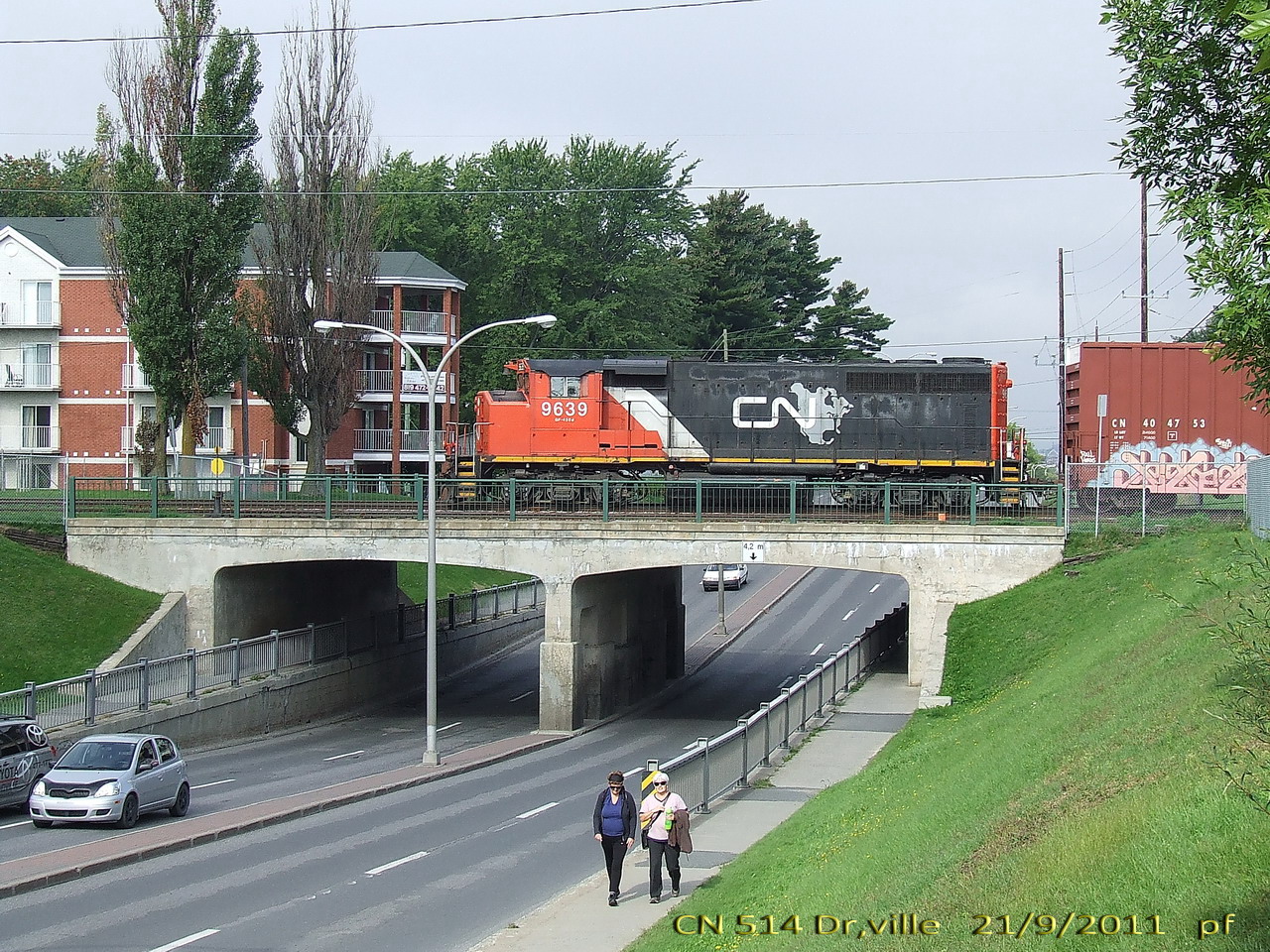 CN 514 back to its lay over track after a day of work.