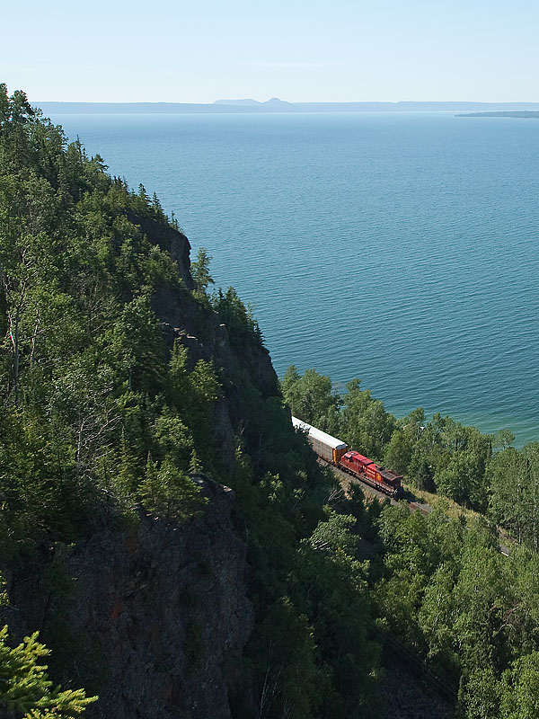CP 9817 brings up the rear of CP train 110 on the CP Nipigon Subdivison approaching Dublin. The train was led by CP 8879.