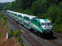 A GO Transit makes it's way back from Niagra Falls next stop Aldershot