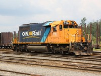 ONT 1730 sits idle in the yard at Englehart Ontario.  Soon this SD40-2's crew will board it and couple up to ONT 2102, they will then take a freight North.  This is my fiftieth photo on Railpictures.ca and it is my favorite SD40-2 shot that I have taken.