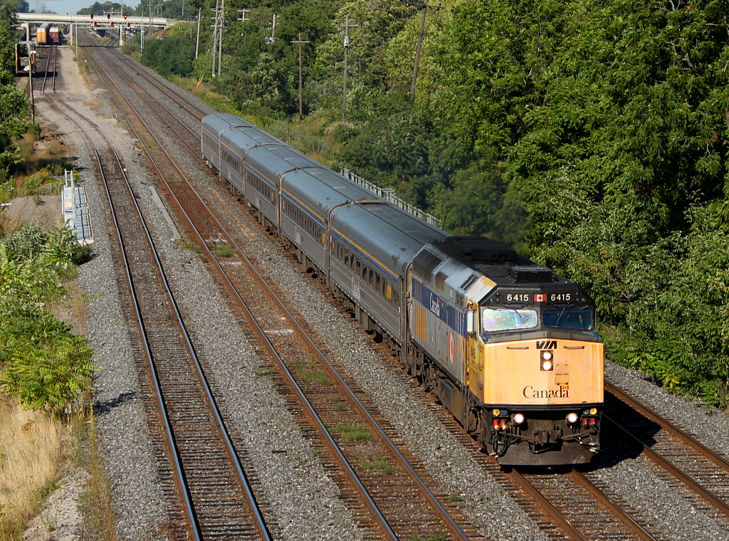 VIA 83 has just departed Aldershot station.