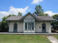 The former Ontario, Simcoe and Huron King City station rests quietly at the King Township Museum. Built in 1852, it is the oldest surviving station on Canada.