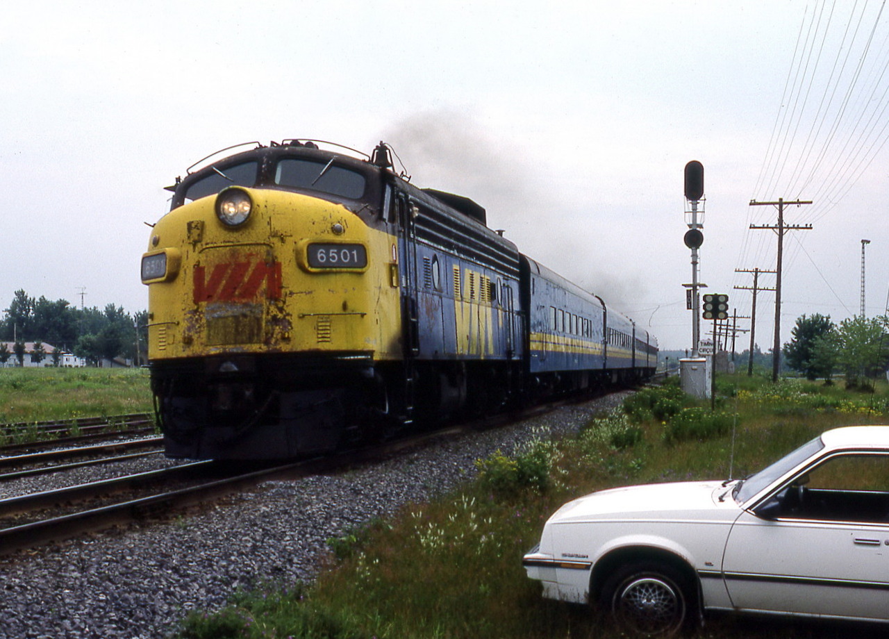 VIA 22 opens the throttle wide to climb the 1 mile upgrade.