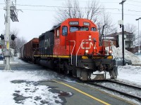 CN 514 with an Sd-40 bought from UP (4106) in 1994 and rebuilt at PSC.