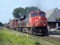 A very long 310 this morning with 2438 as 2nd loco and 2299 in mid train.