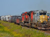 After just passing thru Wyoming, CN 509 approaches CN Wanstead on its way back to London.