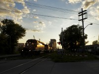The Expressway is 21.5 miles into its journey to Montréal St. Luc as it crawls eastwards at West Toronto.