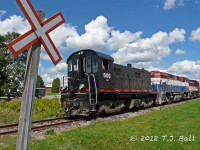 As soon as the conductor makes the cut, the OSR will pull west over Royal Road in Guelph, Ont.