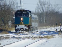 Bright bitter-cold day to a new year but RR photography in the winter is delightful.  Shot was recorded at 676mm.